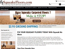 Tablet Screenshot of mysqueakyfloors.com